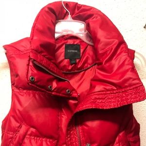 Express- Red Puffy Vest